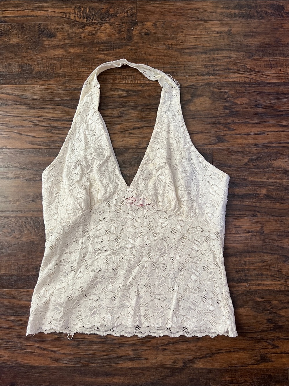 Lipsy White Lace Halter Camisole